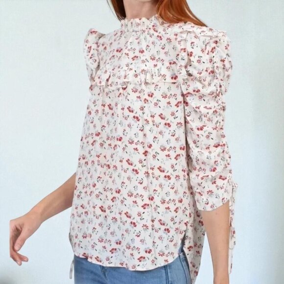 Veronica Beard Howell Silk Top Size 8 - Picture 2 of 11